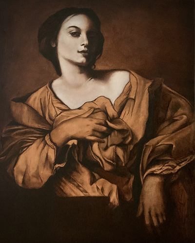 Martyr woman baroque style oil painting